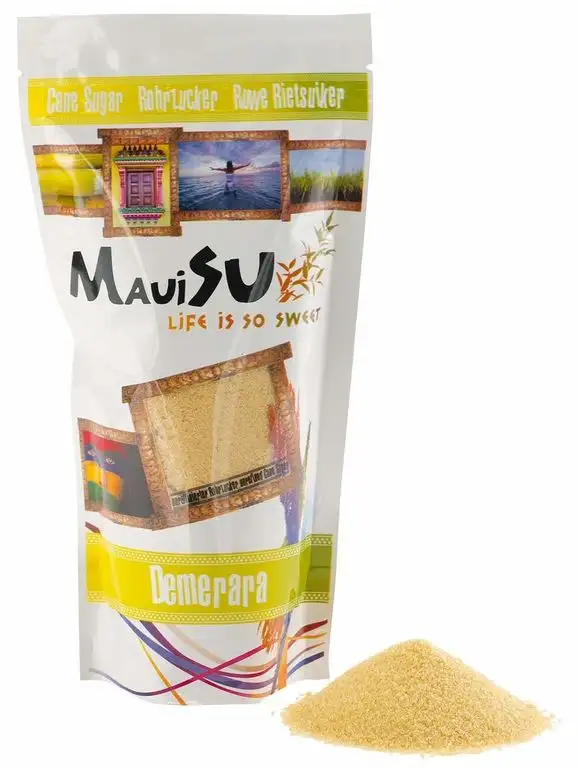 MauiSu Demerara Rohrzucker | naturbelassener unraffinierter Rohrzucker | 500g