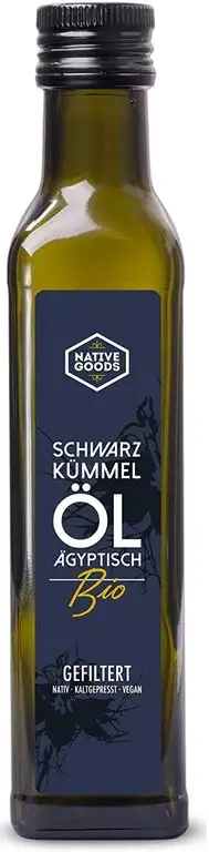 Schwarzkümmelöl ägyptisch BIO 250ml | kaltgepresst und nativ | gefiltert - 100% naturrein | native goods