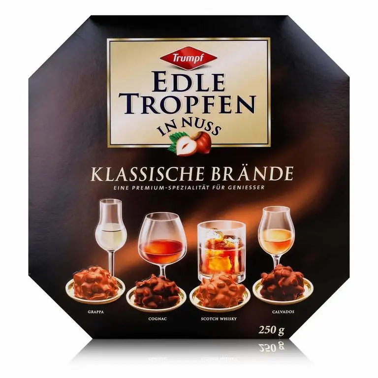 Trumpf Edle Tropfen in Nuss Klassische Brände 250g