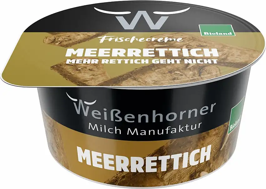 Weißenhorner Milch Manufak Bio WH MM Bioland FrischeCreme Meerrettich (6 x 150 gr)