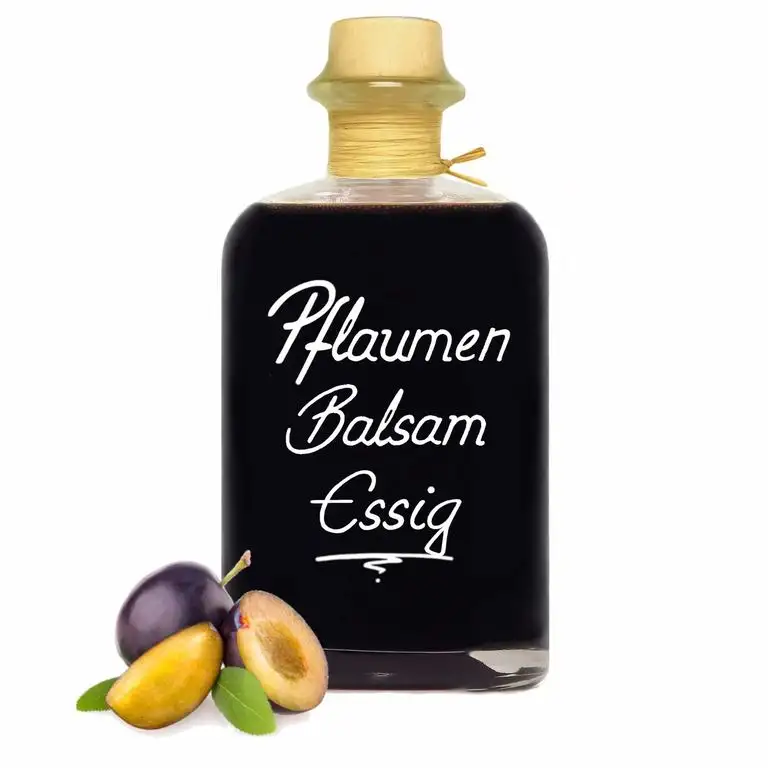 Pflaumen Balsam Essig 0,5L - sehr sämig konzentriert u. mild 5% Säure