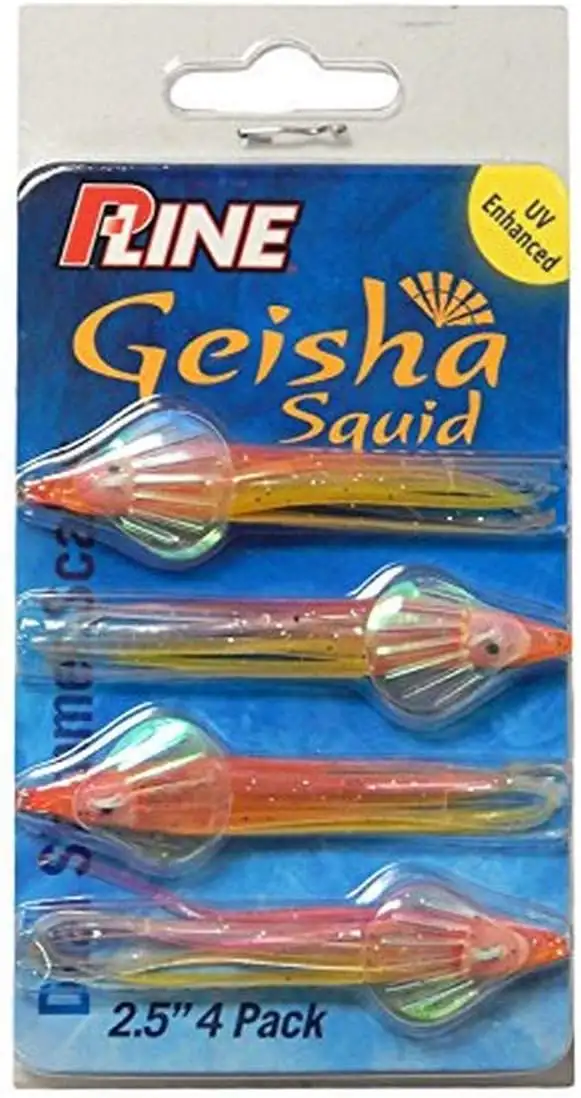P-Line Geisha Tintenfisch, 6,3 cm, 4 Stück