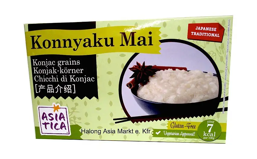 Asiatica - Shirataki Konjak Körner (Reis) - 12er Pack (12 x 300g/ATG 200g) - 1 Karton