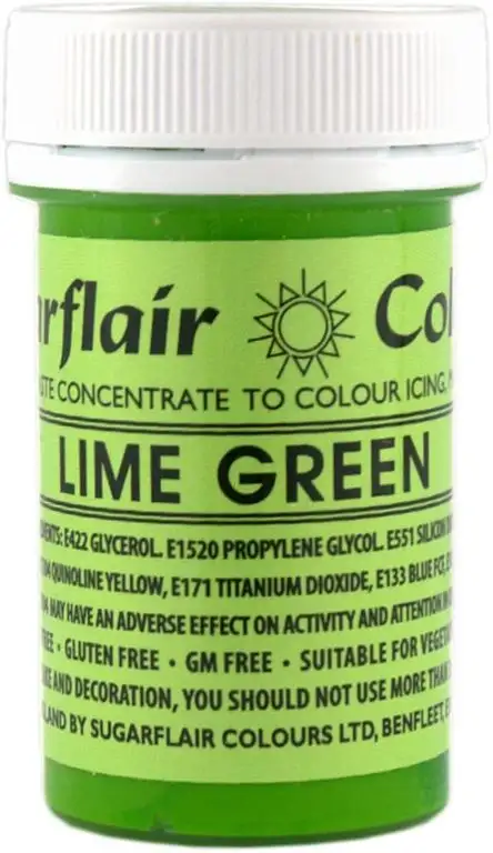 Sugarflair Spectral Pastenkonzentrat Color Icing Marzipan 25g Lime Green