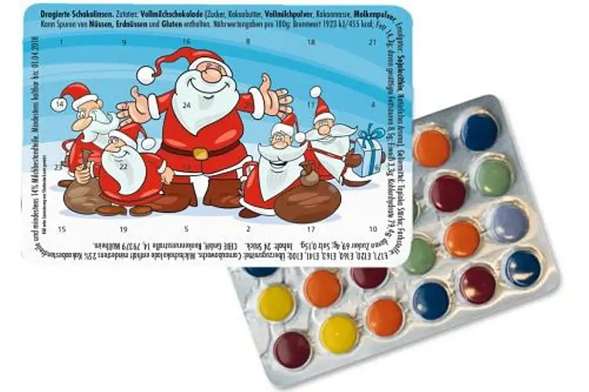 Kleinster Adventskalender der Welt"Sympatische Weihnachtsmänner", Kalender Weihnachtskalender
