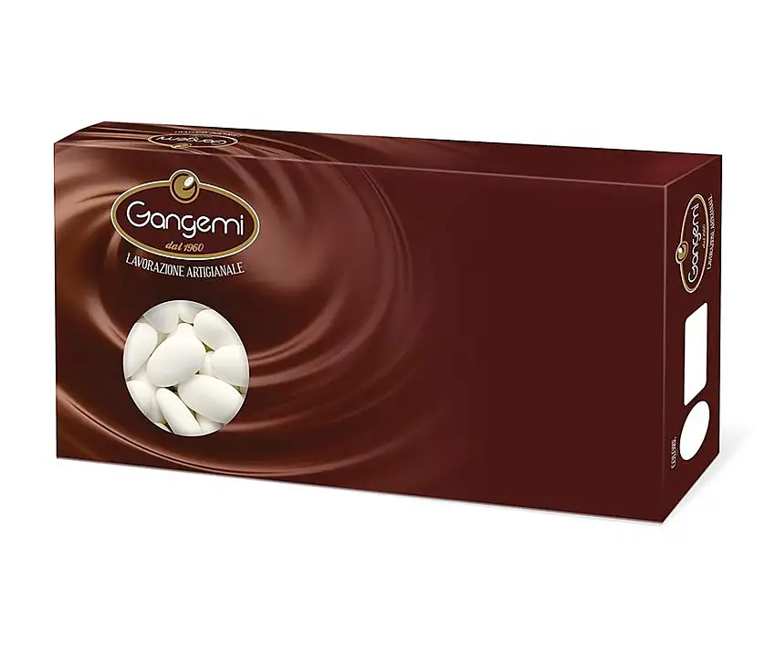 Gangemi Confetti - Feine Hochzeit Schokoladendragées (ca 250 Stück) Weiß - 1000 g