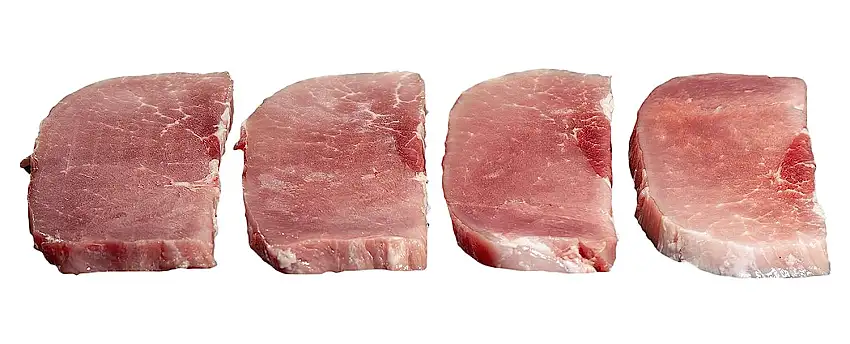 Schweinefleisch | 2 x 2 Schnitzel aus der Oberschale | 750g