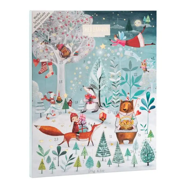 Heilemann - Adventskalender weiße Schokolade Weihnachten - 175g