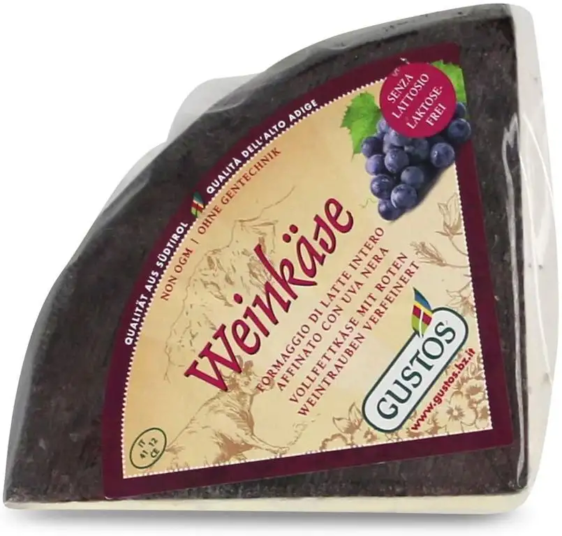 Weinkäse verfeinert mit Roten Trauben, Gustos, 650 Gr.