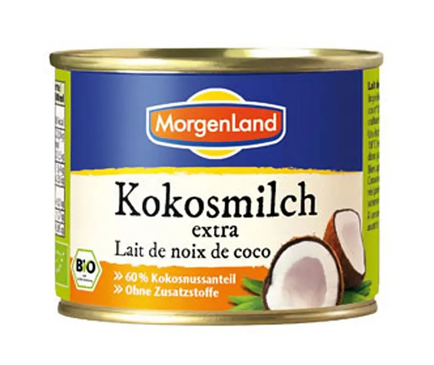 12er-VE Kokosmilch 22% Fett = 60% Kokosnussanteil 200ml Morgenland