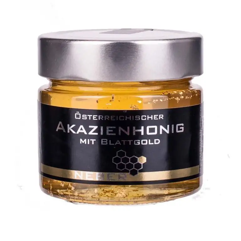 Bio-Imkerei Neber Bio Akazienhonig mit Blattgold , 250 g