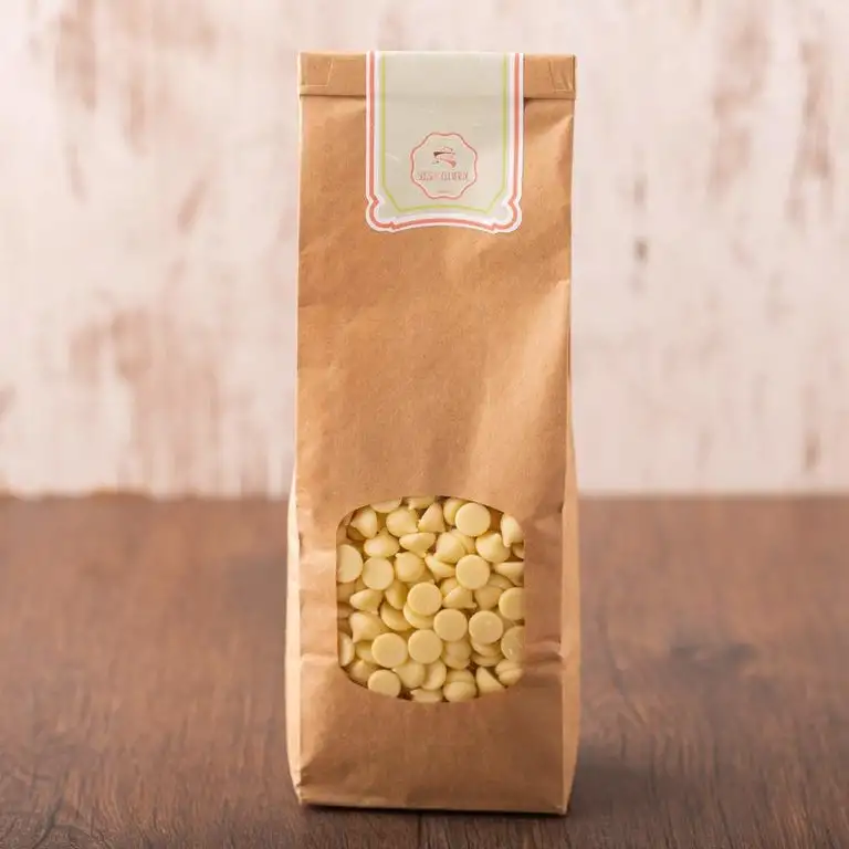 süssundclever.de® Bio Kuvertüre | Callets | weiß | 1 kg | Premium Qualität | plastikfrei und ökologisch-nachhaltig abgepackt