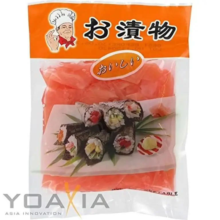 Ingwerscheiben ROT [ Sushi Ingwer ] 150g / 100g ATG eingelegter Ingwer