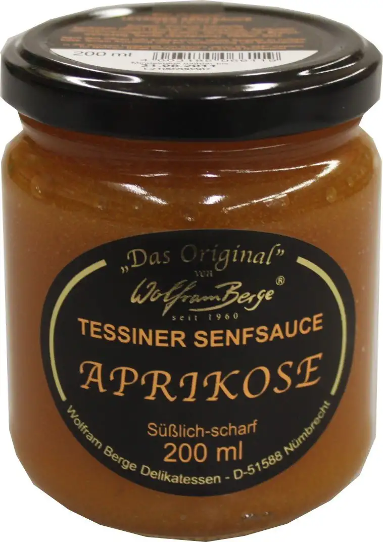 Tessiner Aprikosen Senfsauce 200ml