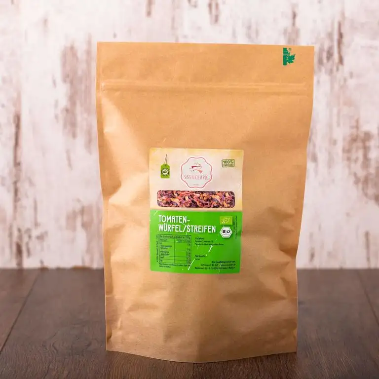 süssundclever.de® Tomatenstreifen Bio | 1 kg | Premium Qualität: hochwertiges Naturprodukt | plastikfrei abgepackt in ökologisch-nachhaltiger Bio-Verpackung | Tomaten getrocknet
