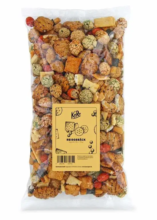 KoRo - Reisgebäck Mix Superior 750 g - Würzige Snack auf Basis von Reis für eine knackige Geschmacksexplosion