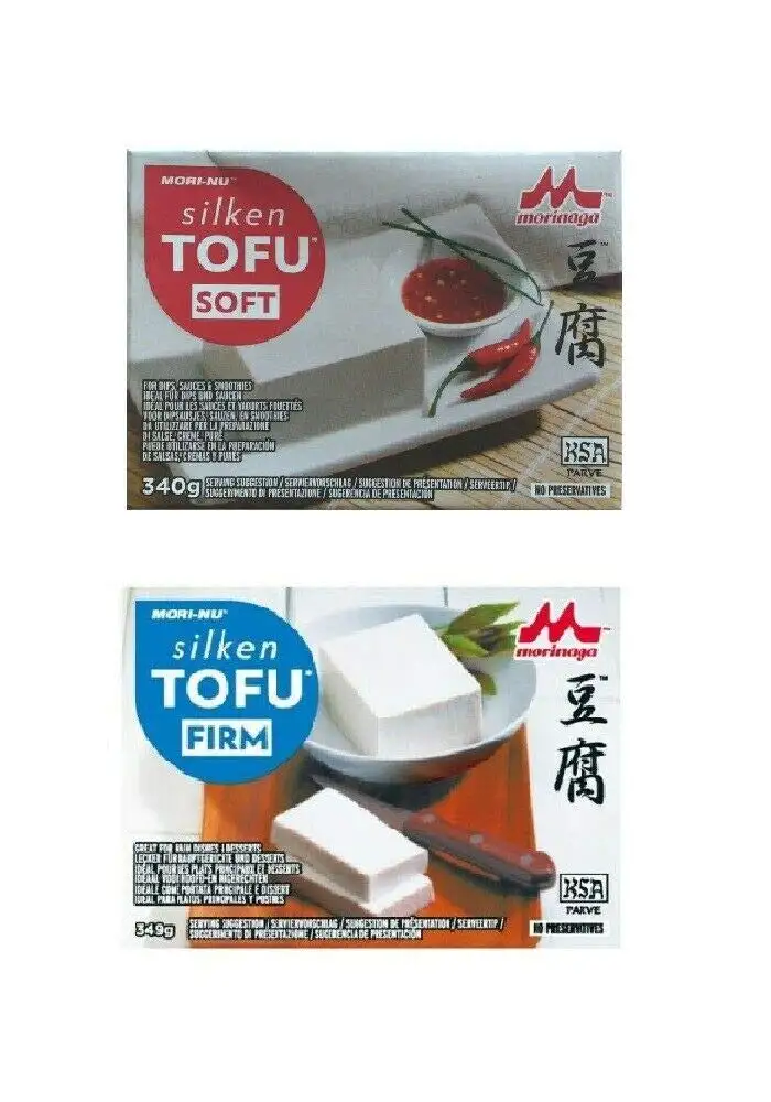 Pamai Pai® Tofu Mix Set 689g: Weicher + Fester Seiden Tofu Soft und Firm Silken Tofu