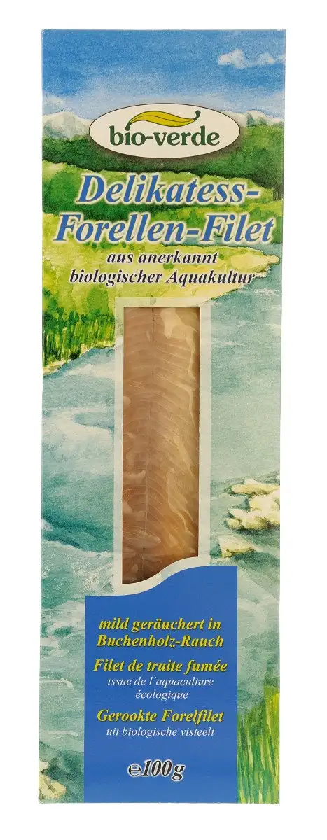 bio-verde Delikatess Bio-Forellenfilet, 100 g