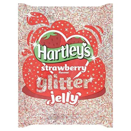 Hartleys Erdbeere Glitter Kristall Gelee 100G