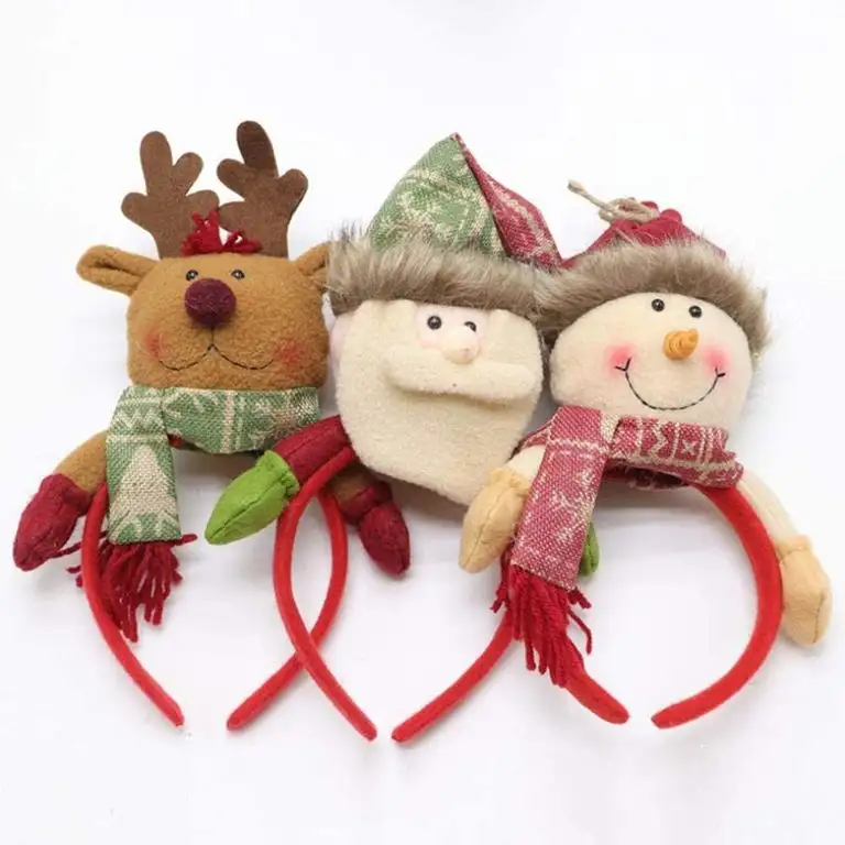 3 Stück Kinder Weihnachten Stirnband Haarband Haarreif, Retro Stirnband Cosplay Requisiten Haarschmuck Für Weihnachtsfeier, Weihnachten Erwachsene Kostüme Zubehör