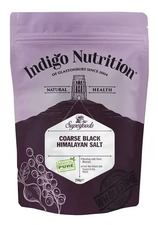 Indigo Herbs Himalaya Schwarz Kristallsalz 250g (Grob)