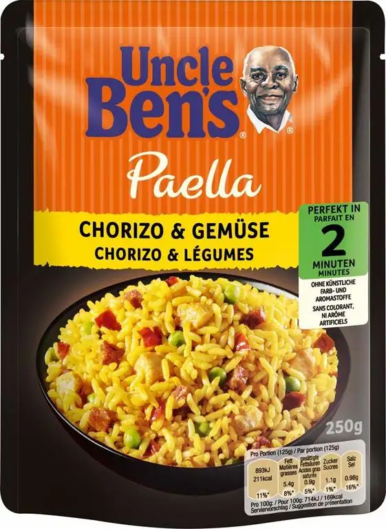 Uncle Ben's Express Fertiggerichte Chorizo und Gemüse, 250 g