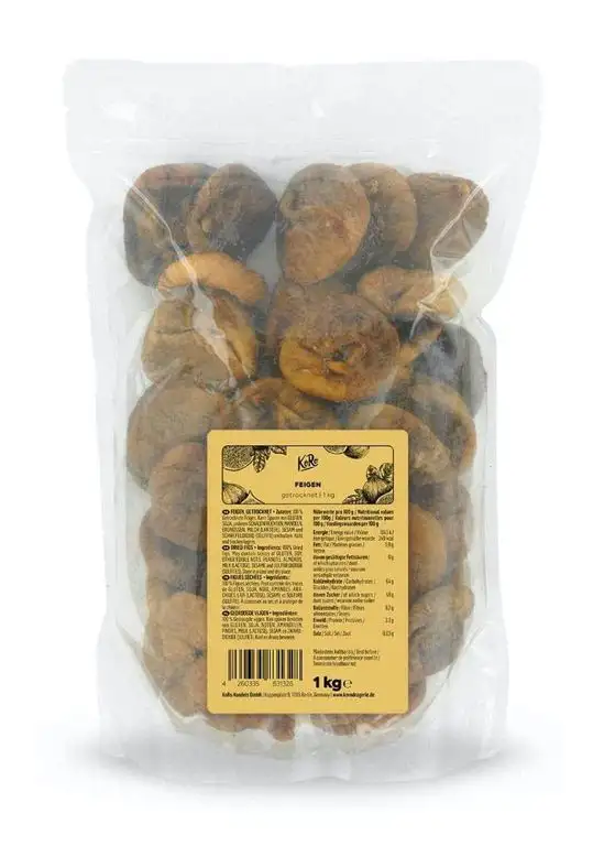 KoRo - Feigen getrocknet 1 kg - Naturbelassene Trockenfrüchte ohne Schwefel und ohne Zucker
