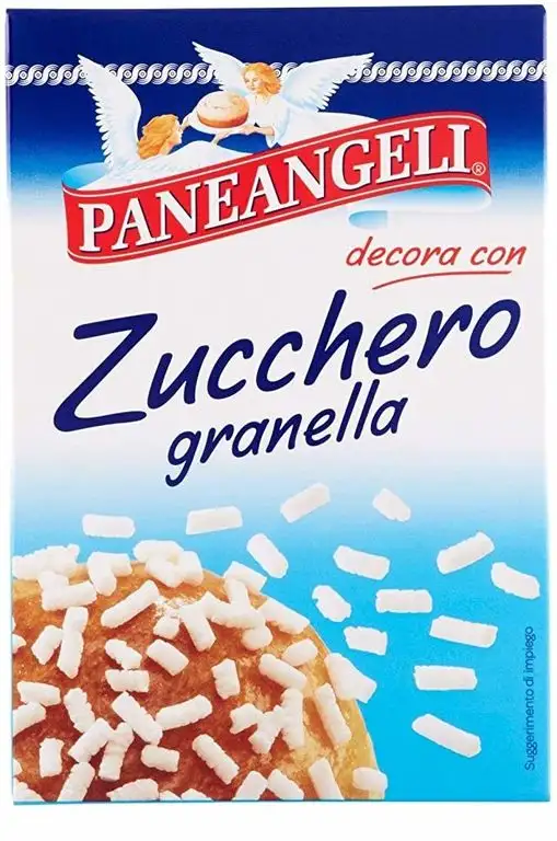6x Paneangeli Zucchero granella Kornzucker 125 gr
