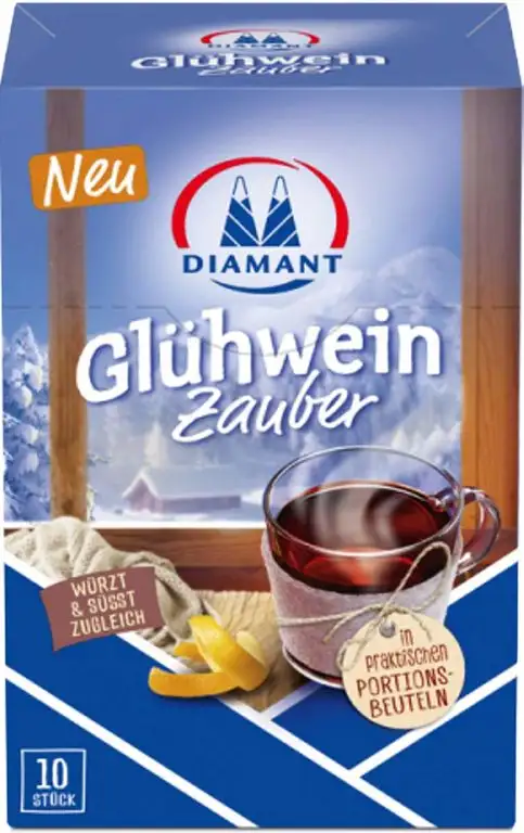 DIAMANT Diamant Glühweinzauber 200g 10x20 Gramm Beutel - leckerer Glühwein Winter Weihnachten