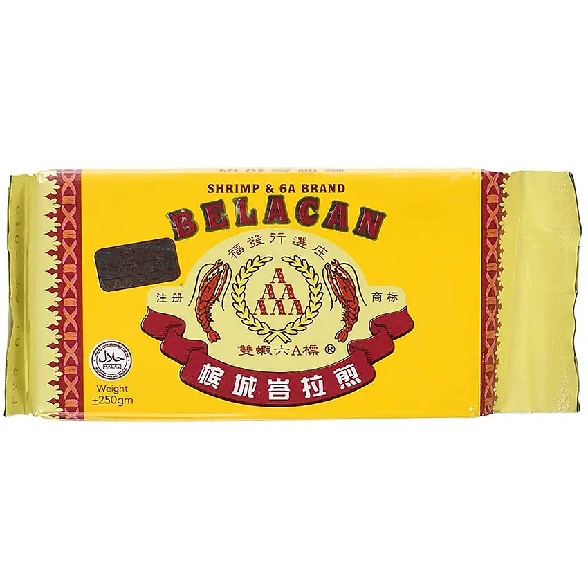 Belacan Garnelenpaste – Garnelen & 6A Marke (250 g) Produkt aus Malaysia (1)