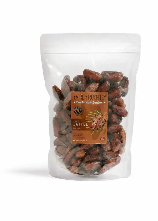 100 % Datteln ‚Deglet Nour‘ getrocknet - entsteint – ohne Zusätze – Fair Trade von Kleinbauern aus Tunesien (1000)