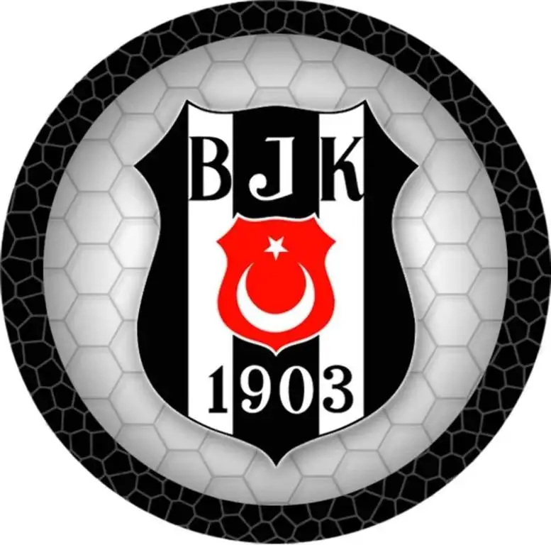 Besiktas Runde Tortenaufleger 20CM - Geburtstag Tortenbild Zuckerbild Tortenplatte Oblate Kuchenzuckerplatte
