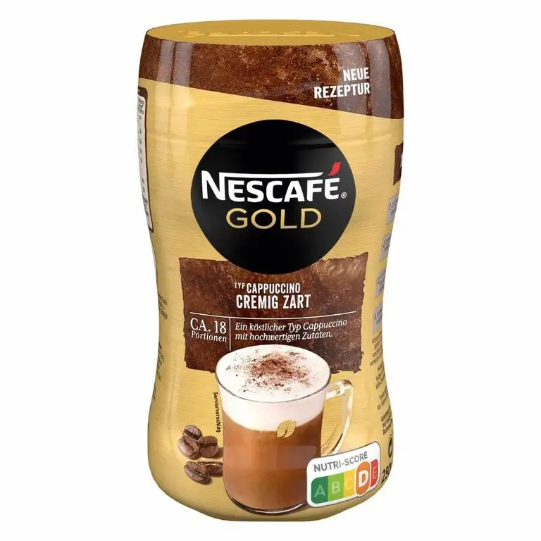NESCAFÉ Gold Typ Cappuccino Cremig Zart, Getränkepulver aus löslichem Bohnenkaffee, koffeinhaltig, 1er Pack (1 x 250g)