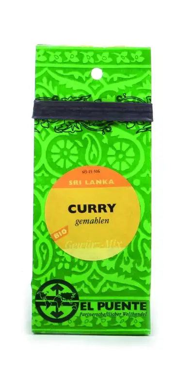 El Puente Curry, Original Rezeptur aus Sri Lanka Btl., kbA, 5er Pack (5 x 30 g Packung)