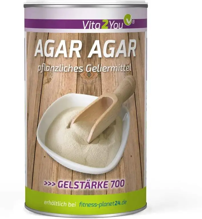 Agar Agar 200g - Geliermittel - Glutenfrei - EU Anbau - veganes Agar Pulver in Lebensmittelqualität - pflanzliche Gelatine - Premium Qualität