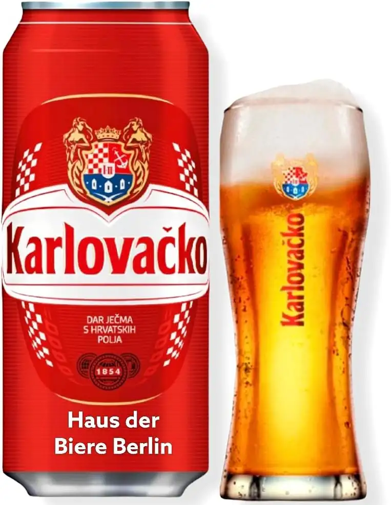 24 Dosen 500ml Karlovacko Bier aus Kroatien