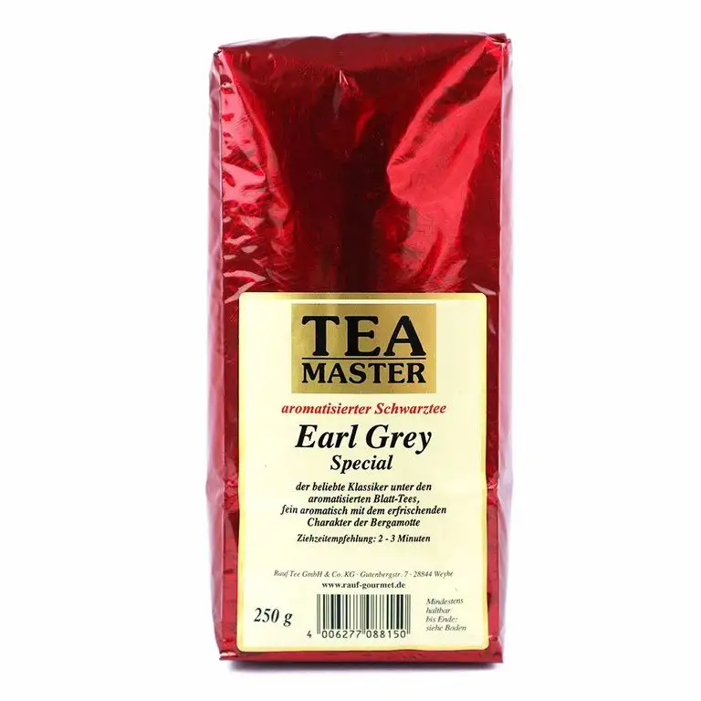 Rauf Tee aromatisierter Schwarztee-Tea Master Earl Grey -2x250g