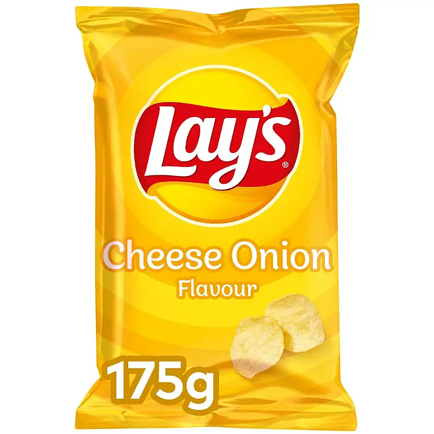 Lay's Käsezwiebelchips - 8 Beutel x 175 Gramm