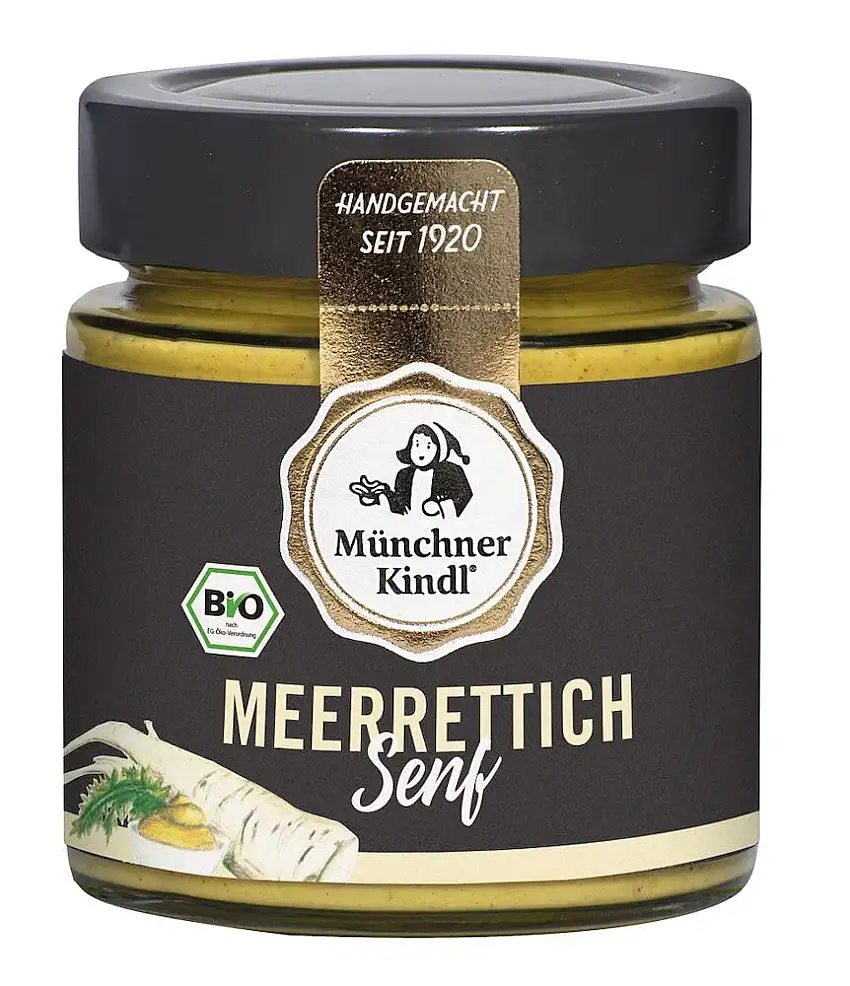 Münchner Kindl Senf Bio Meerrettich Senf Verbundartikel Adventskalender (2 x 90 ml)