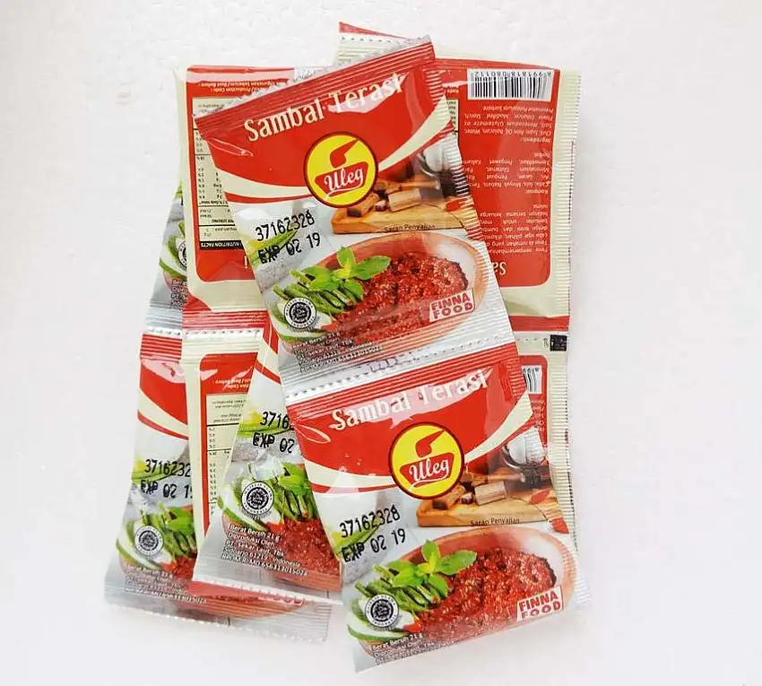 Uleg Sambal Terasi (Garnelenpaste mit Chili) 23 Gramm (10 Bag)