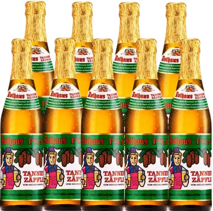 Rothaus Pils Tannenzäpfle MEHRWEG (9 Flaschen Bier à 0,33 l / 5,1 % vol.)