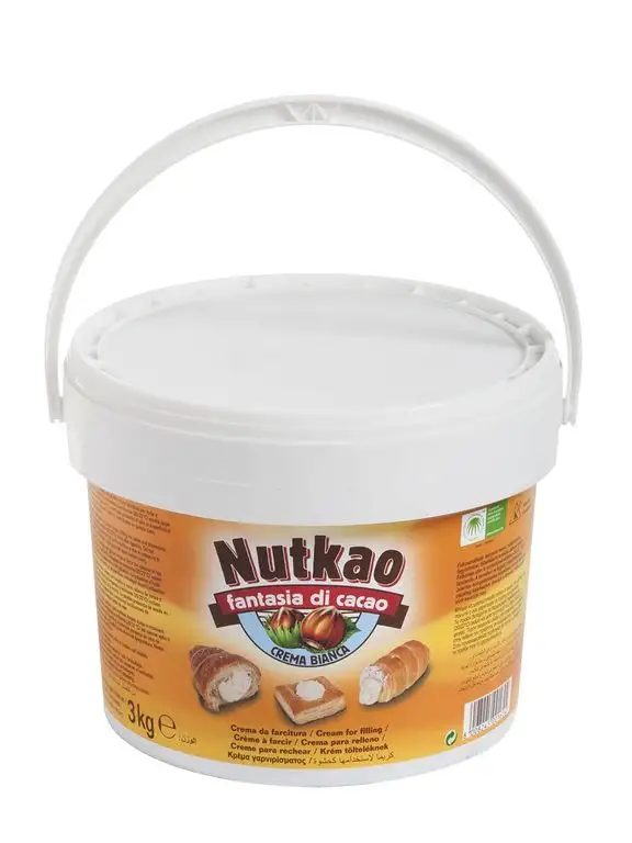 Nutkao crema bianca weiße Creme Schokolade 3Kg Brotaufstrich Aufstrich