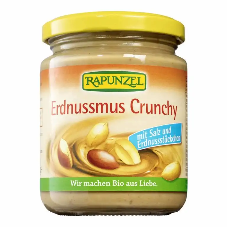 Rapunzel Bio Erdnussmus Crunchy mit Salz (2 x 250 gr)