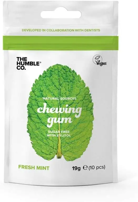 Humble Chewing gum - Fresh mint - Kaugummi - Frische Minze - 4 Pack a 19 g