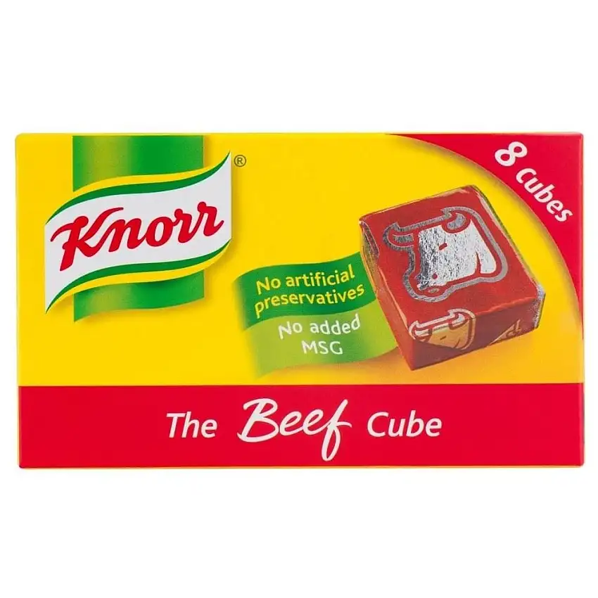 Knorr Cubes Lizenz Beef (8x10g) - Packung mit 6