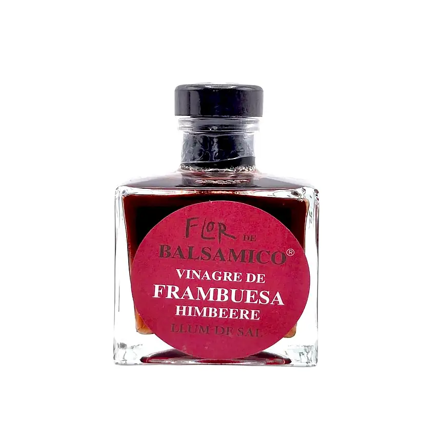 LLUM DE SAL Flor de Balsamico Flacon Vinagre de Frambuesa - Mallorca Balsamico Gourmet Essig Himbeere (100ml)