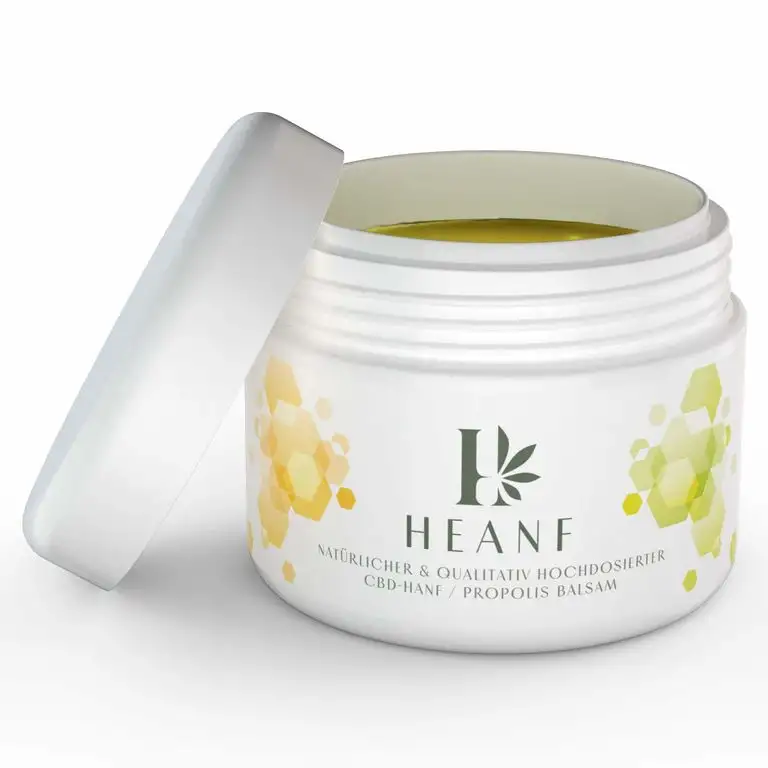 HEANF – Premium Bio CBD-Hanf und Propolis Balsam – besonders wirksam durch 400 mg CBD-Anteil – Inhalt 90 ml