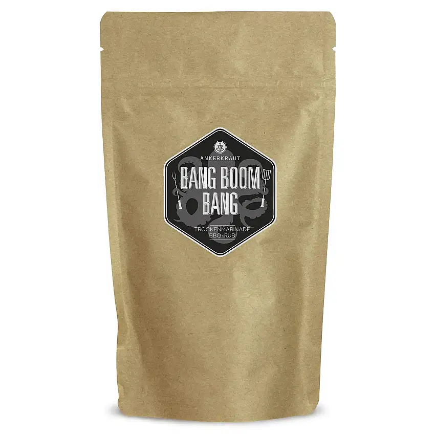 Ankerkraut Bang Boom Bang, 750g im XXL-Beutel, scharfer BBQ-Rub Gewürz-Mischung für alle die gar nicht scharf genug essen können, lecker schmecker