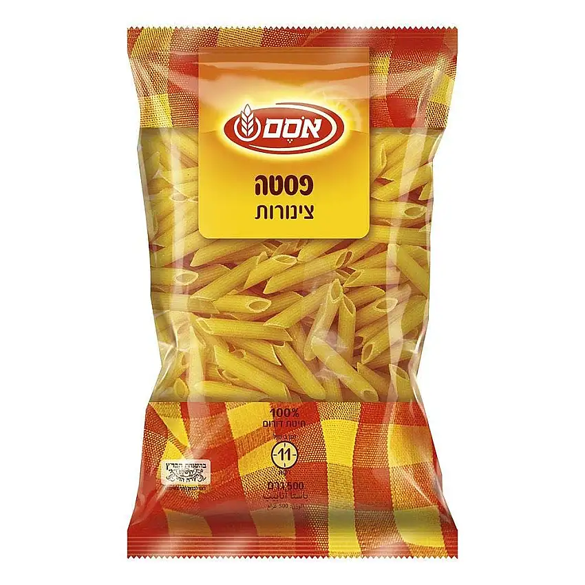 Osem Pasta Penne Tubes Durum Wheat Kosher Israeli Product by 500g