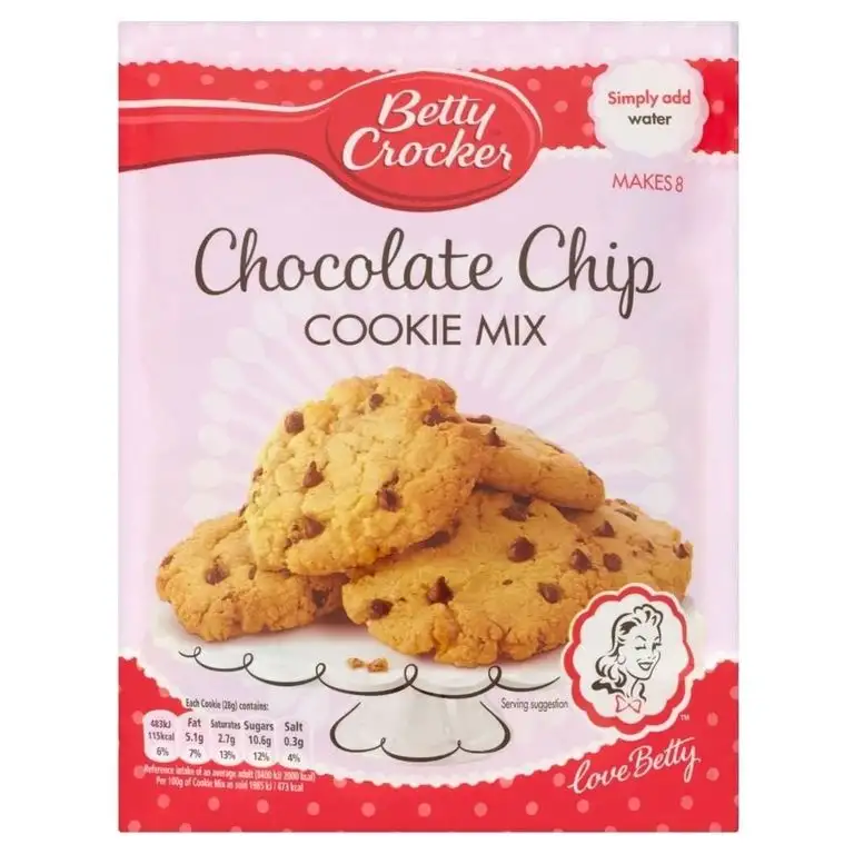 Betty Crocker Chocolate Chip Cookie Mix (200g) - Packung mit 6
